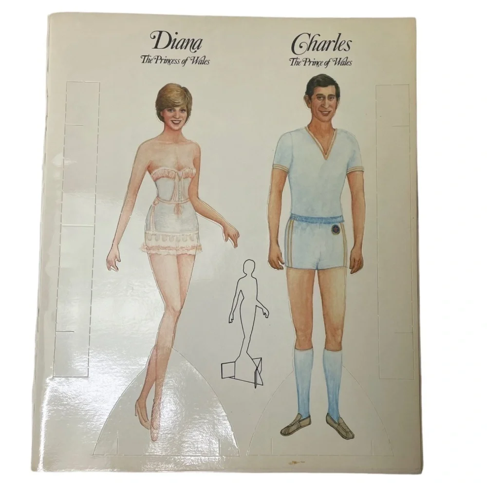 NWT Vintage 1982 The Princess Diana Paper Doll Book Of Fashion
